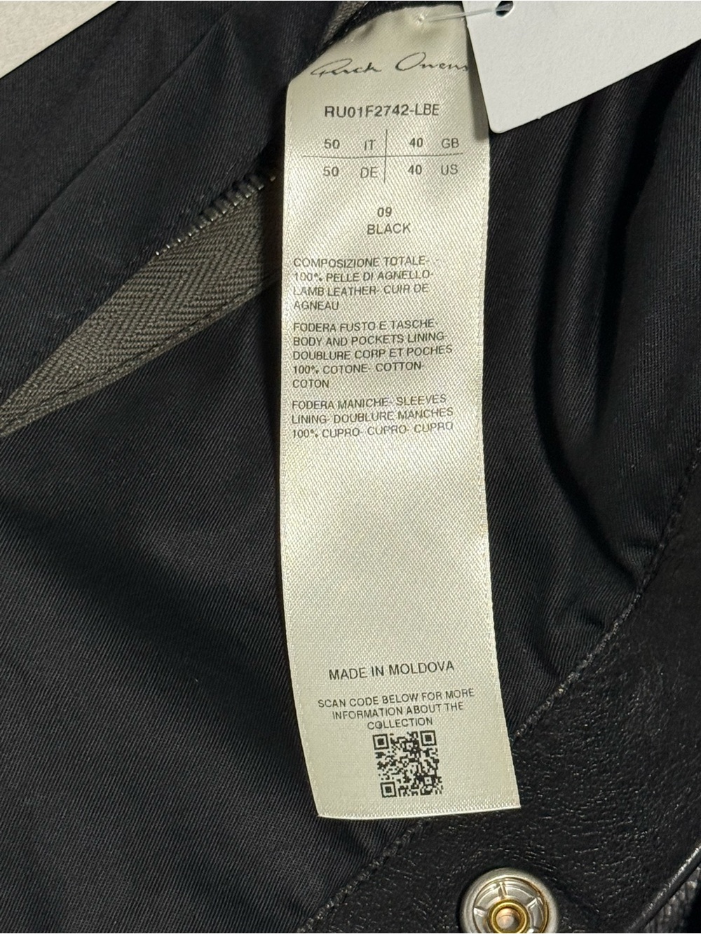 Rick Owen’s tour Alice leather jacket - Picture 10 of 12